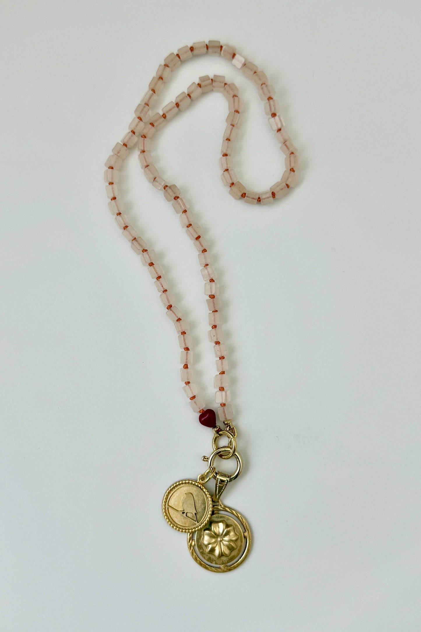 Stella Necklace | Peach Aventurine