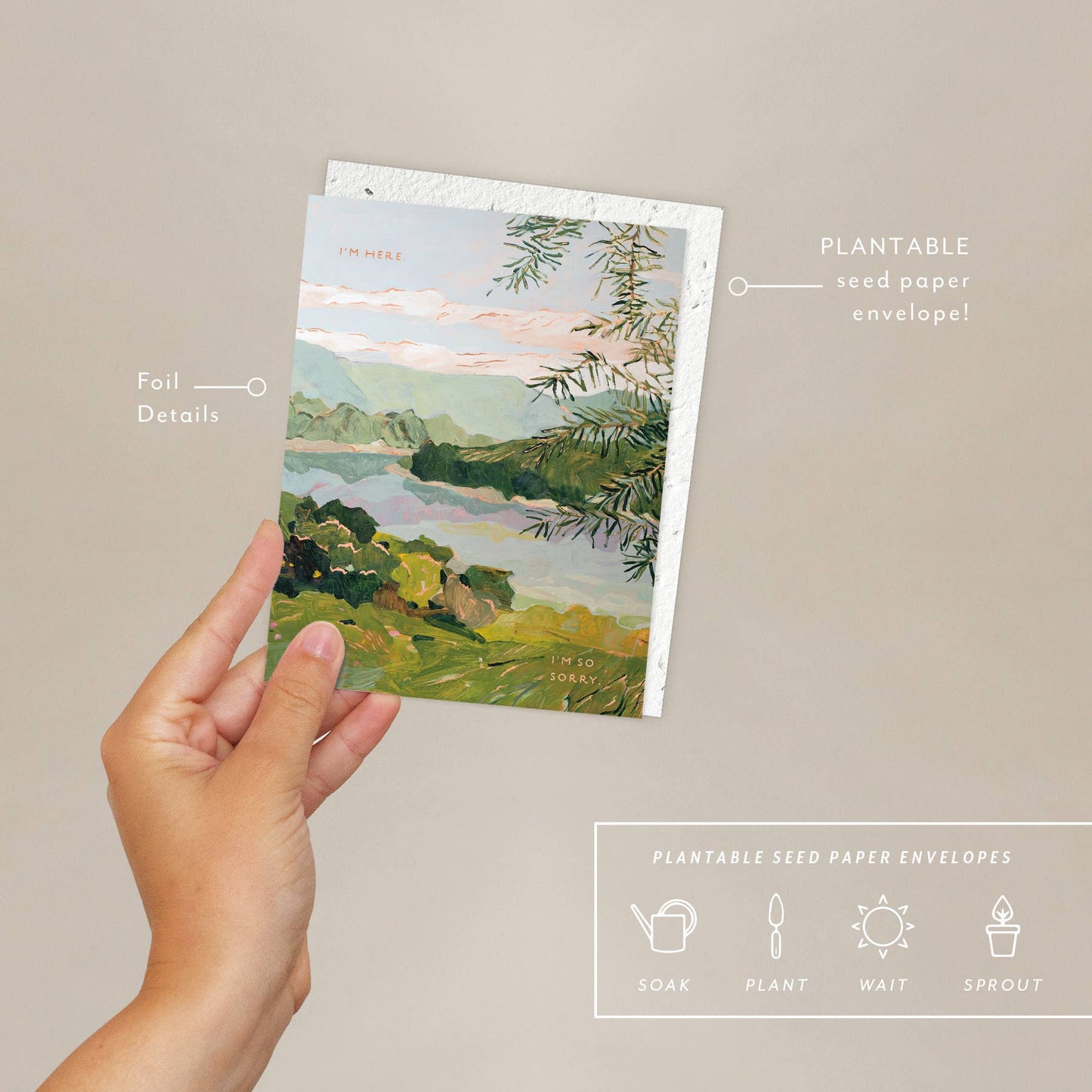 River Bank Sympathy Card