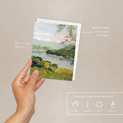 River Bank Sympathy Card