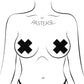 Matte Black Cross Nipple Pasties