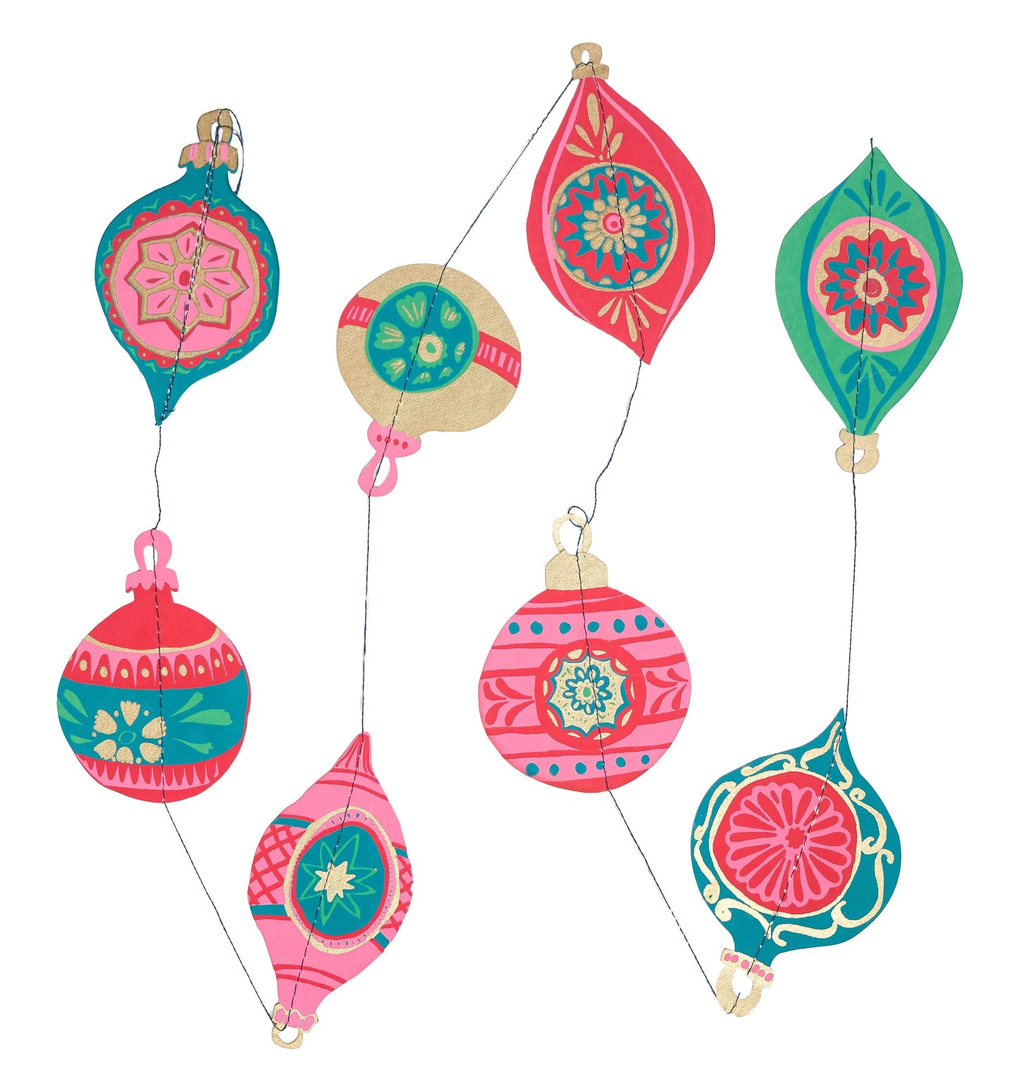 Baubles Vertical Wall Hanging