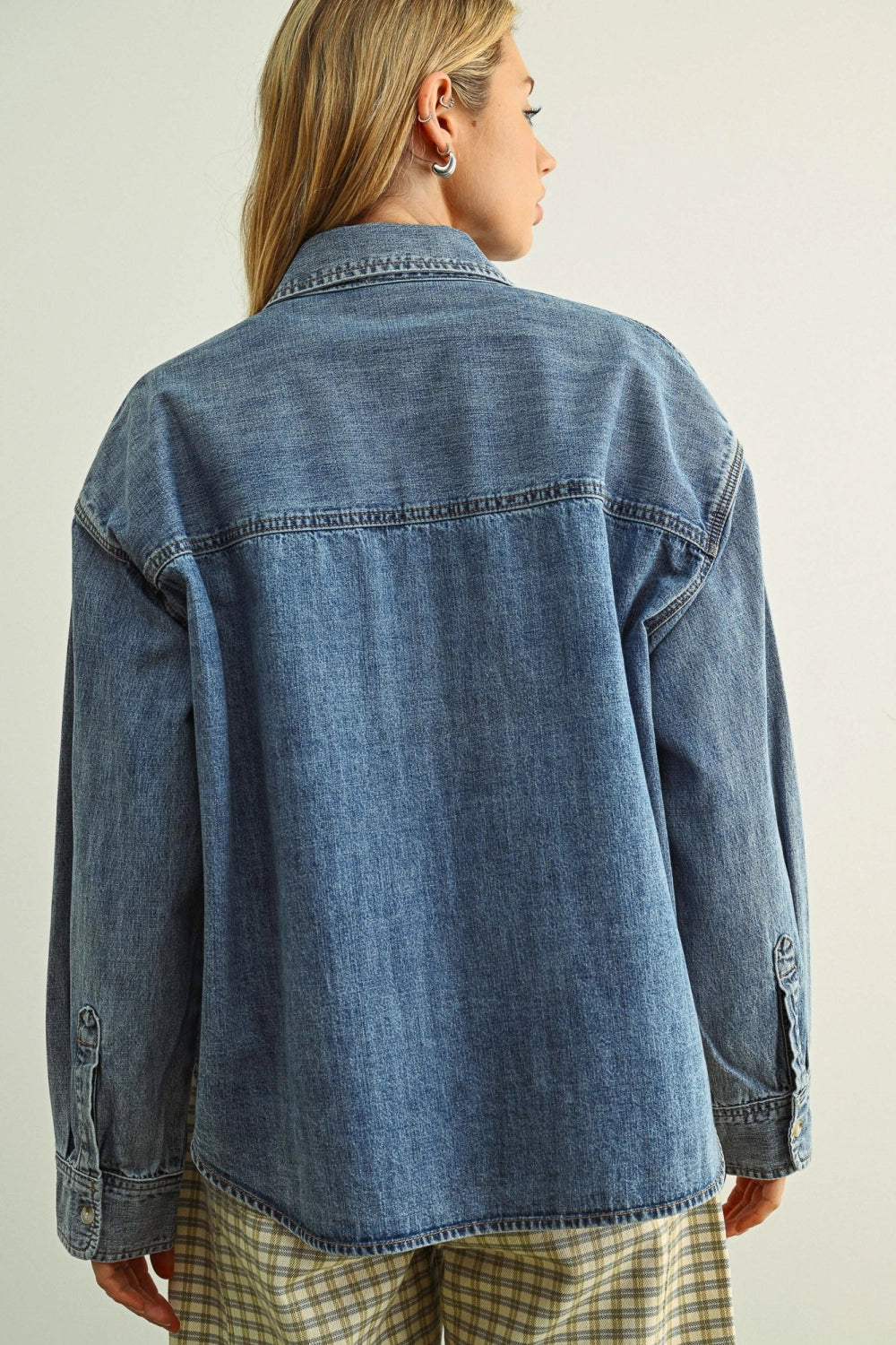 Moody Blue Denim Shacket