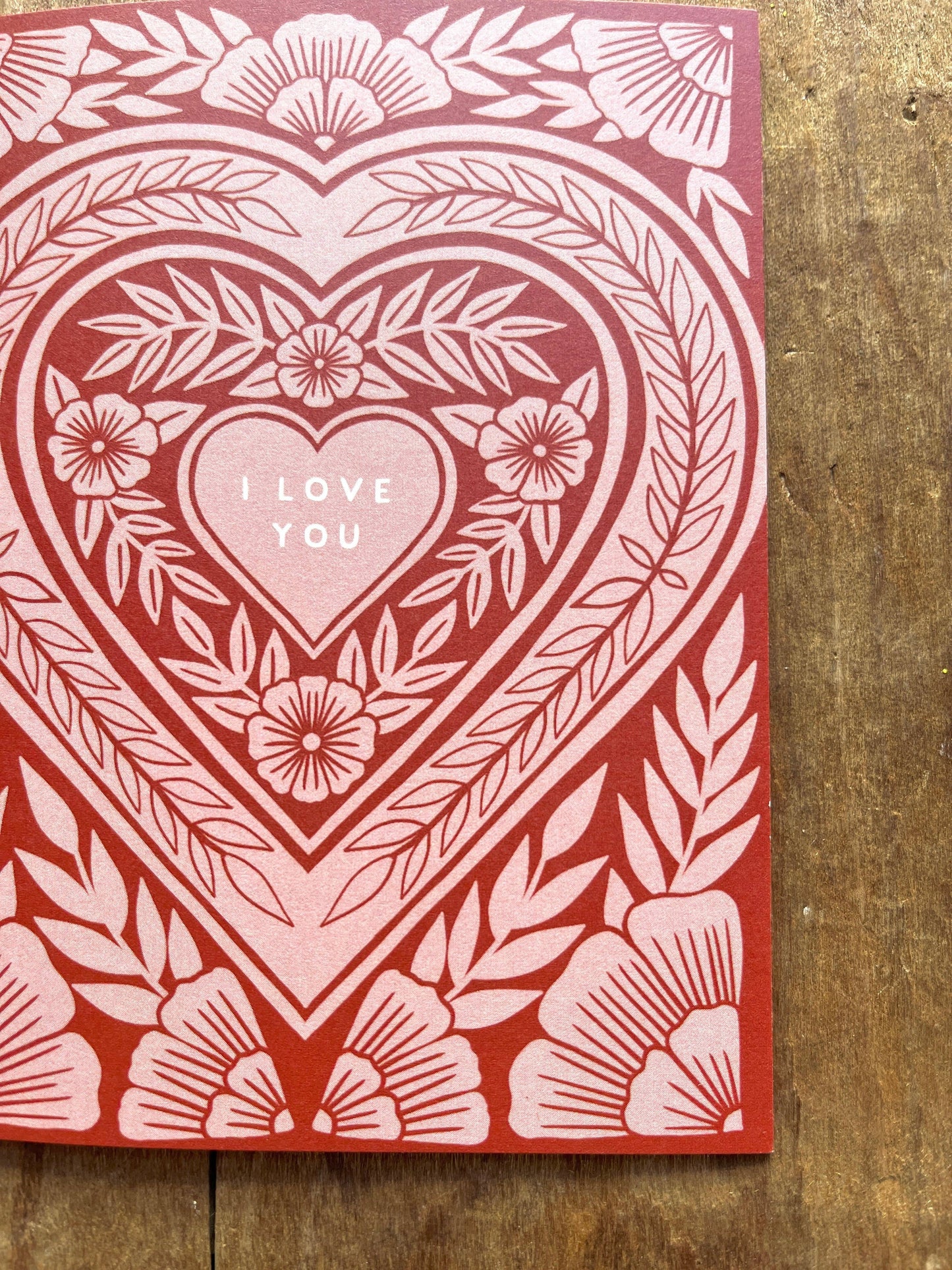 I Love You Heart Card