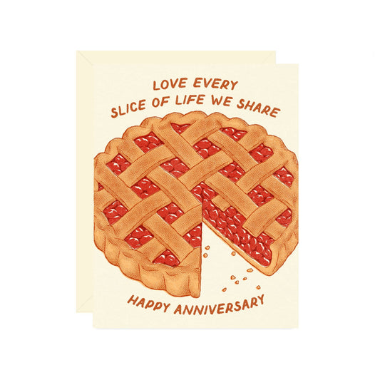 Cherry Pie Anniversary Card
