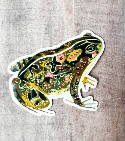 Garden Toad Clear Sticker