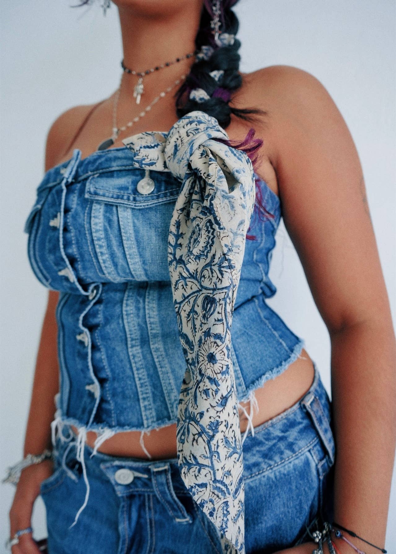 Kalamkari Cotton Bandana | Ocean Breeze