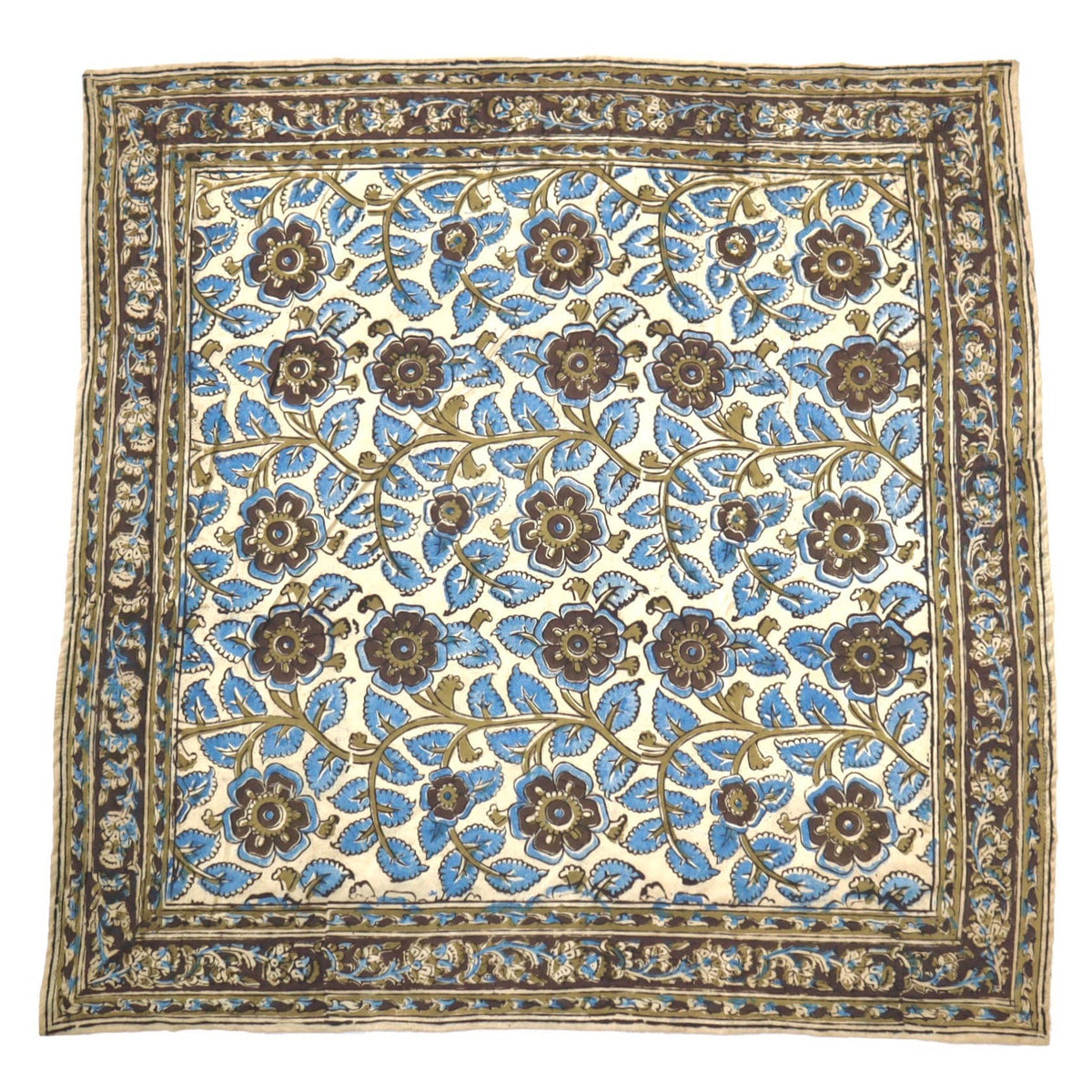Kalamkari Cotton Bandana | Dusky Blooms