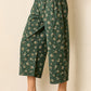 Floral Balloon Pants | Hunter Green