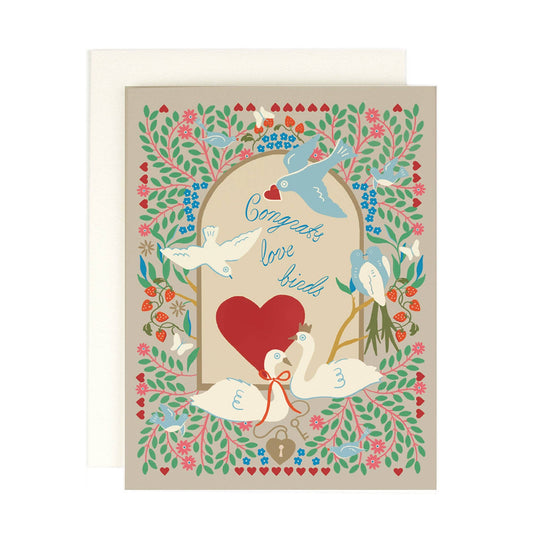 Congrats Love Birds Cards