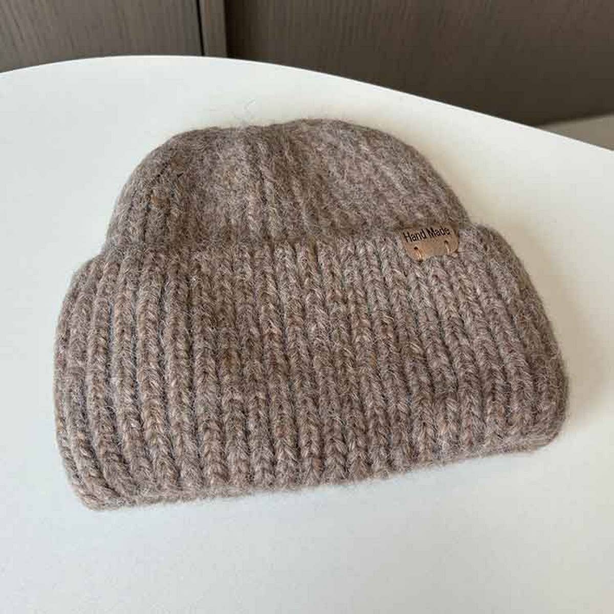 Foldover Knit Beanie | Coffee