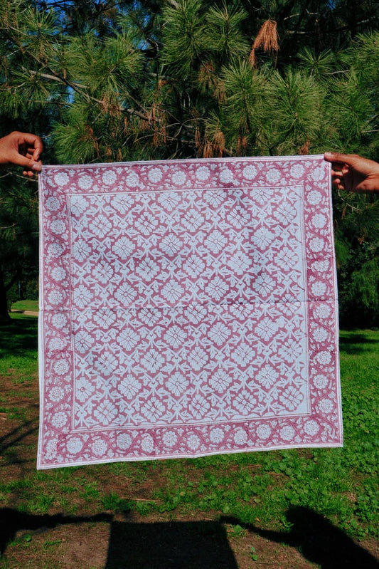 Block Printed Cotton Bandana |  Plum Mithai