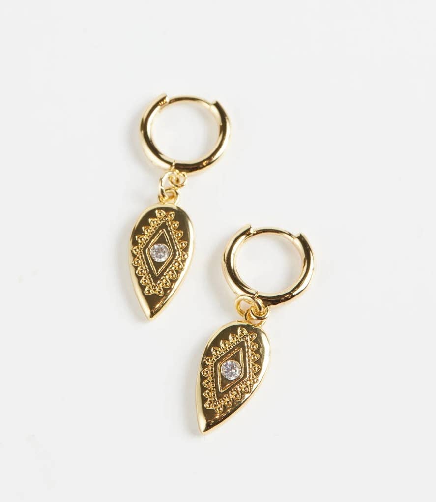 Paisley Eye Hoops