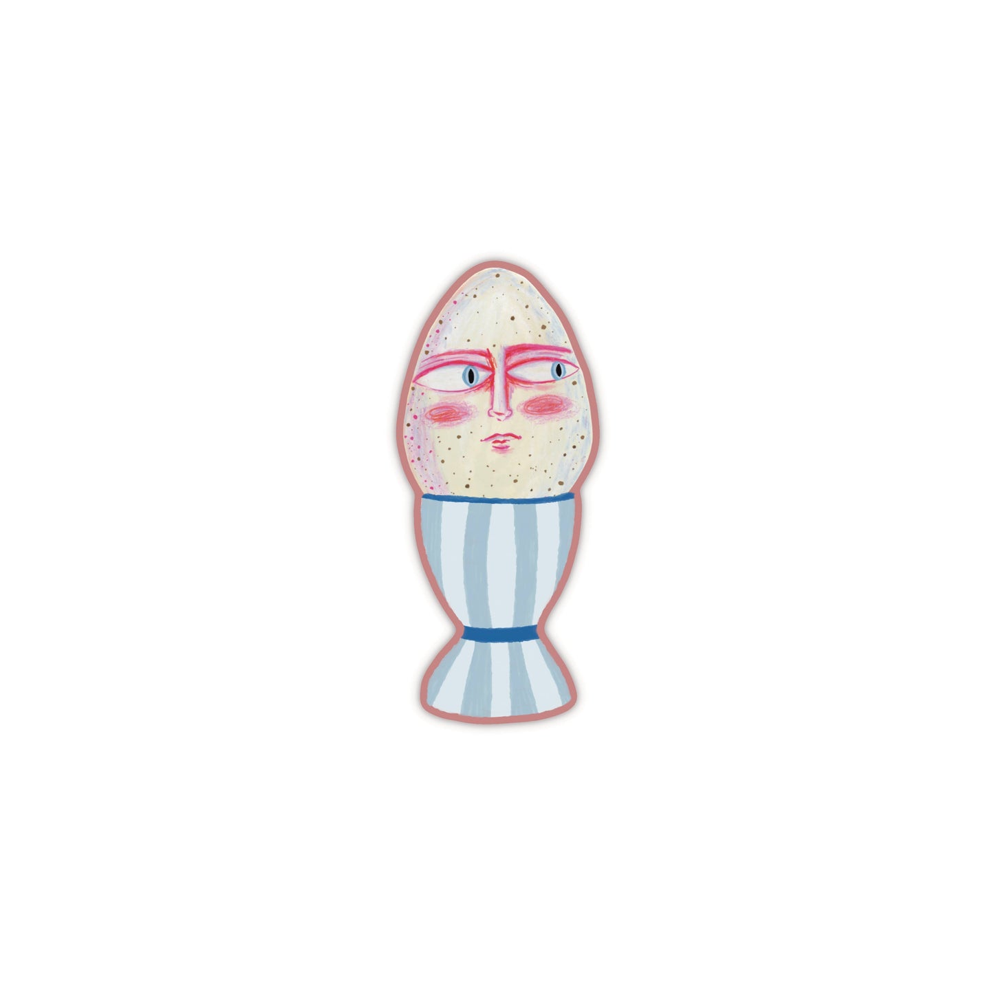 Egg Head Sticker