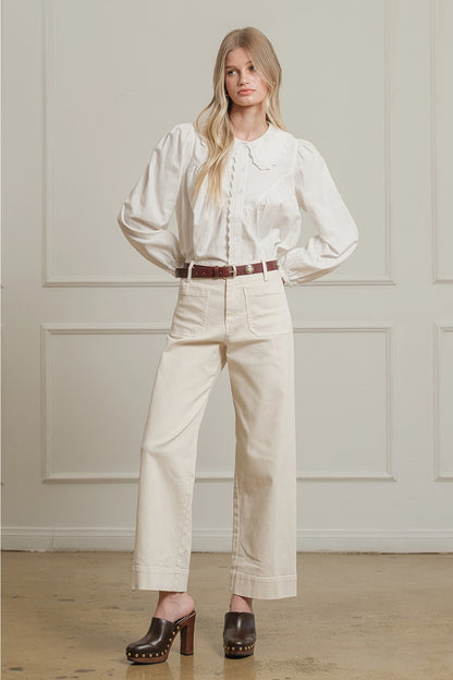 Sweet Heirloom Collared Blouse