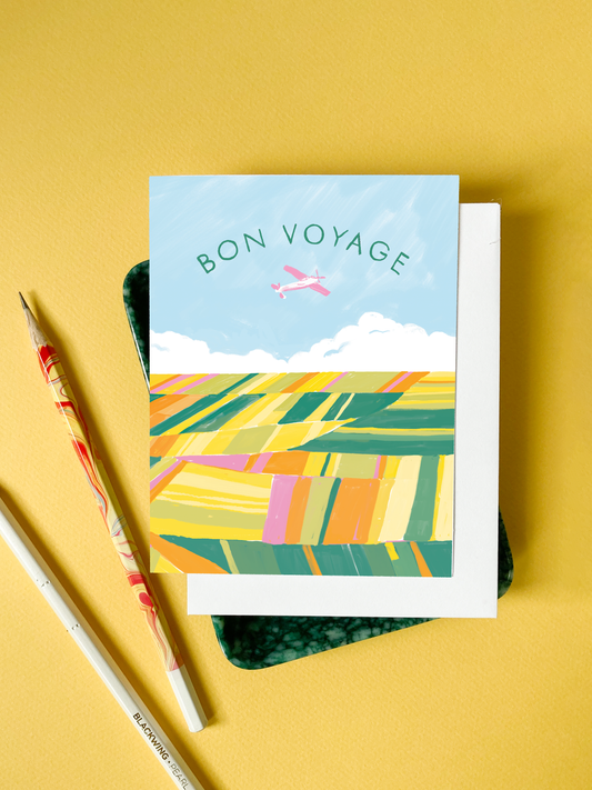 Bon Voyage Fields Travel Card