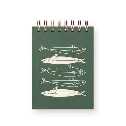Mini Jotter Notebook | Fishes Pattern