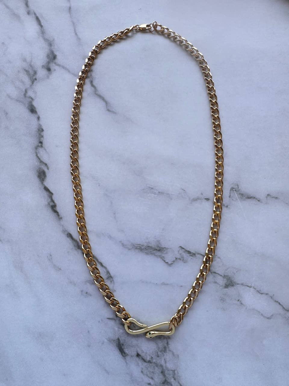 Cora Chain and Snake Necklace