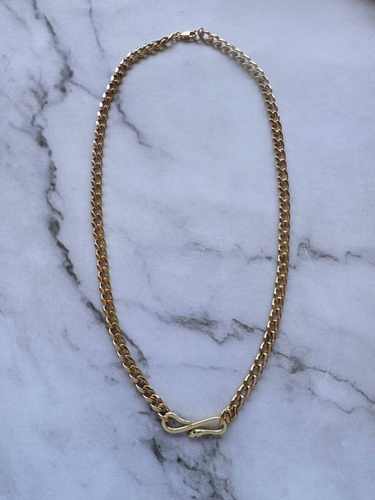 Cora Chain and Snake Necklace