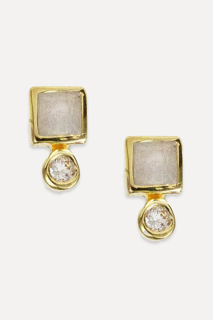 Baker Studs | Moonstone