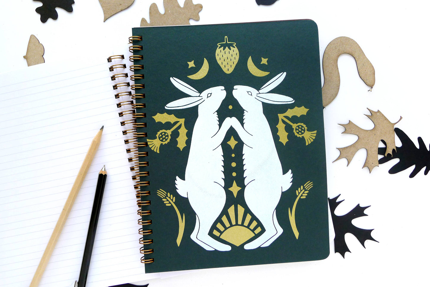 Harvest Rabbits Coil Notebook | Blank