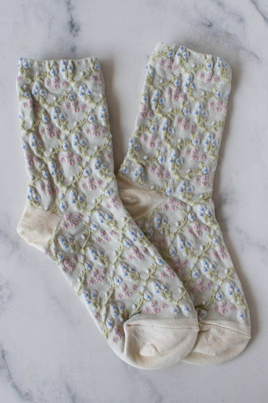 Little Blossom Socks | Sage