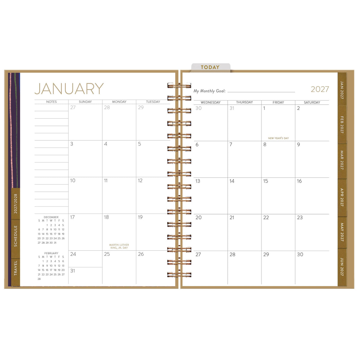 2027 Happy Days 12 Month Planner