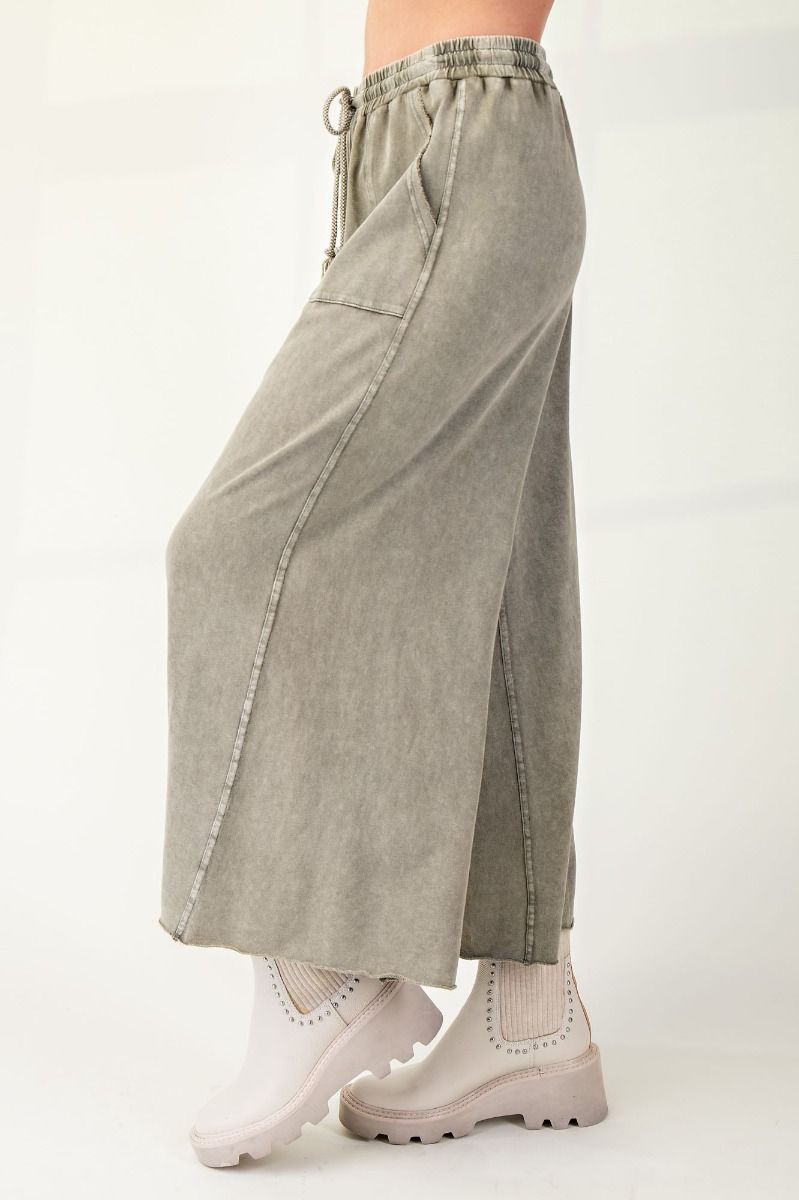 Weekend Wide Leg Pants | Ash