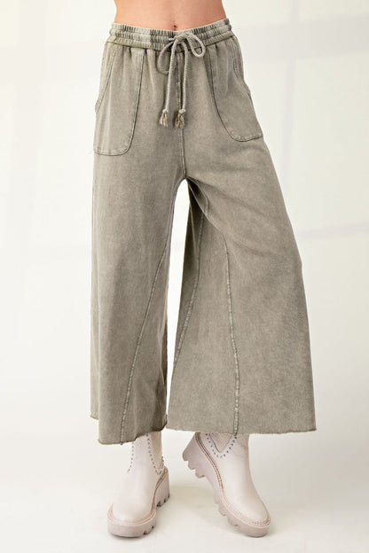 Weekend Wide Leg Pants | Ash | Extended
