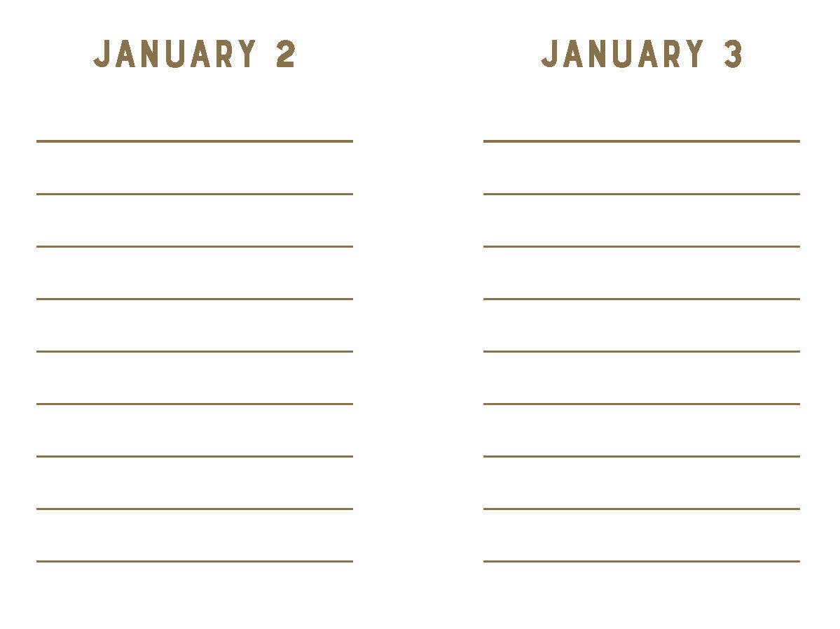 Mini One Line a Day | Navy Stripes