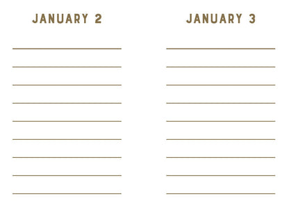 Mini One Line a Day | Navy Stripes