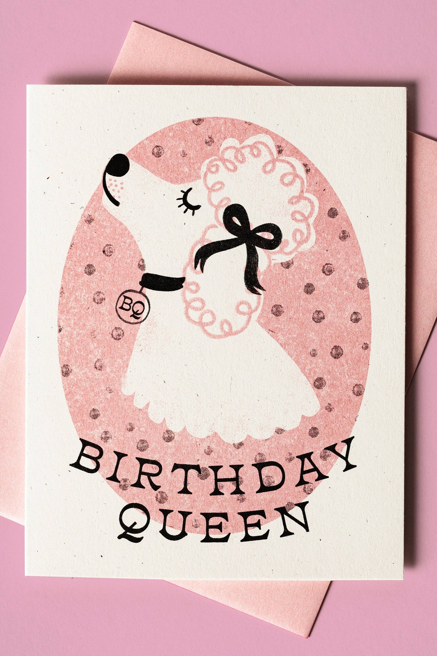 Birthday Queen Dog Card