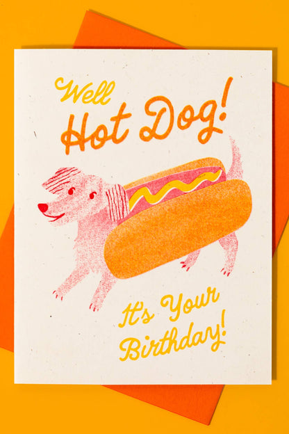 Hot Dog Birthday Card