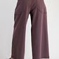 Wide Leg Twill Pants | Espresso | Extended