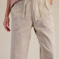 Wide Leg Twill Pants | Khaki | Extended