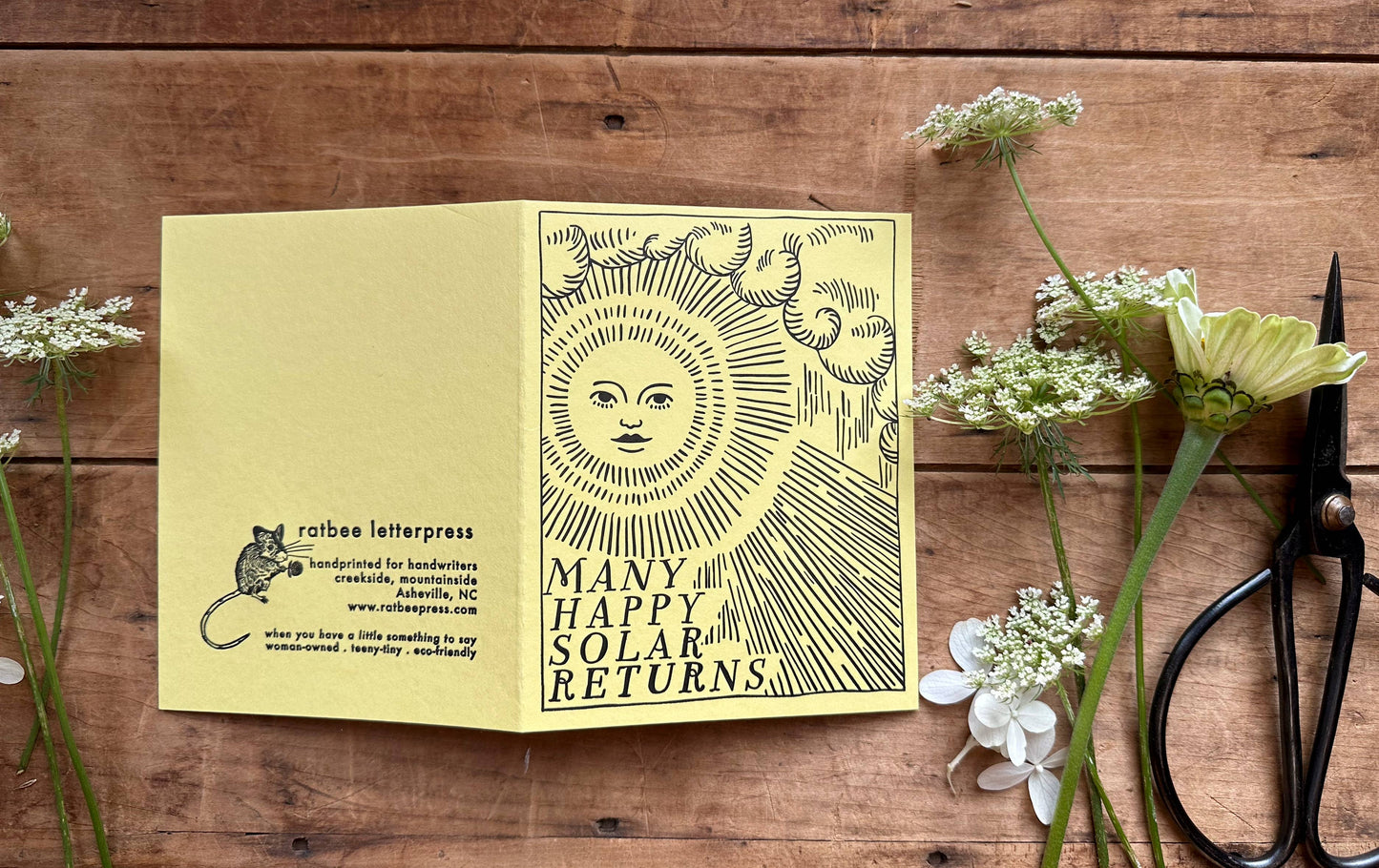 Birthday Solar Return Letterpress Card