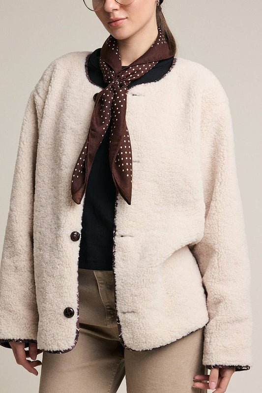 Reversible Sherpa + Paisley Jacket