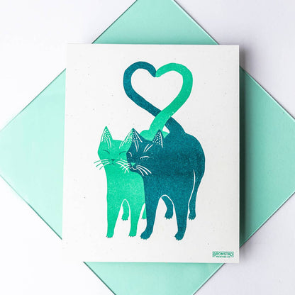 Love Cats Risograph Print