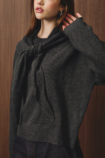 Basic Knit Sweater | Charcoal