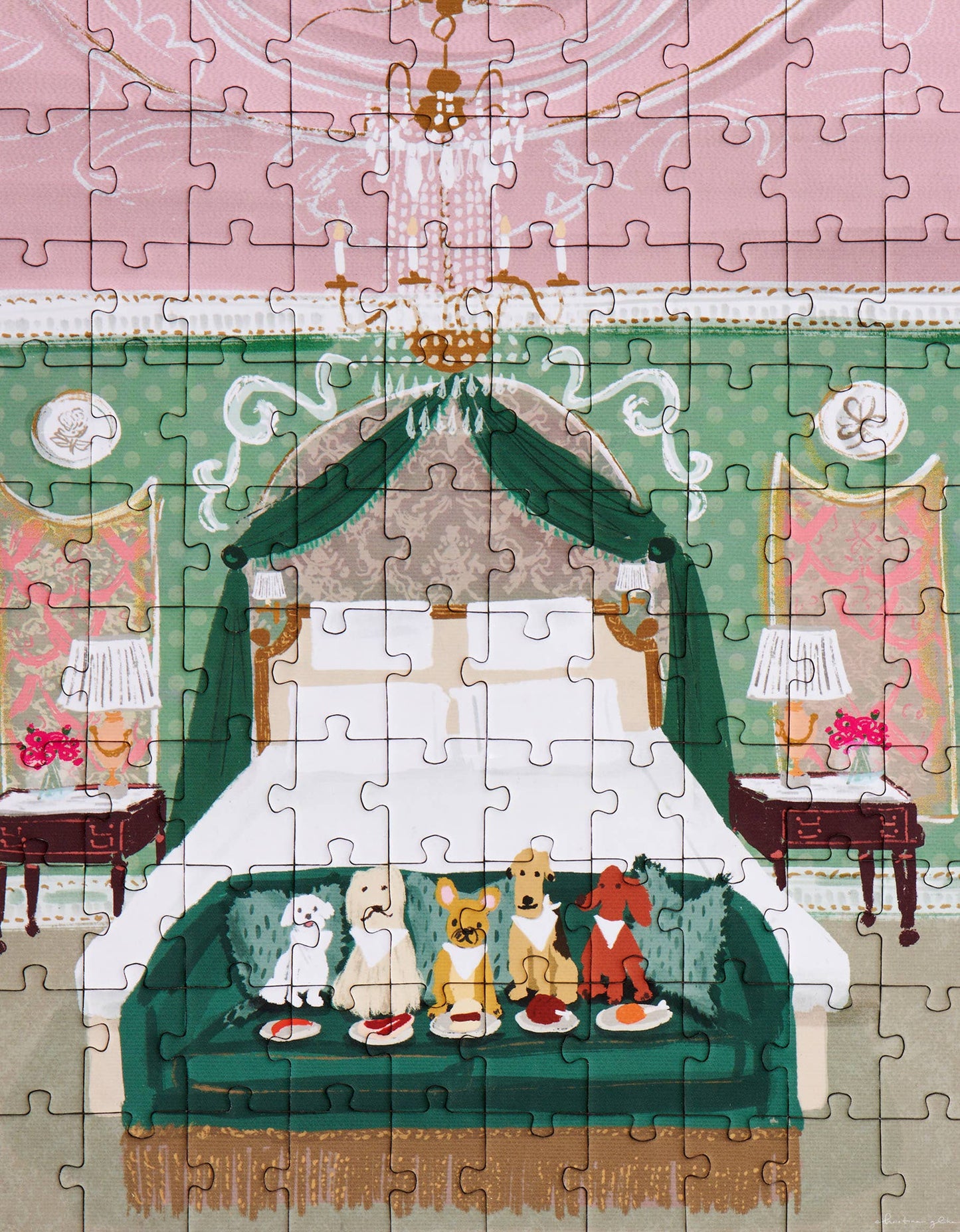 Posh Puppy Room Service | 100 Piece Puzzle