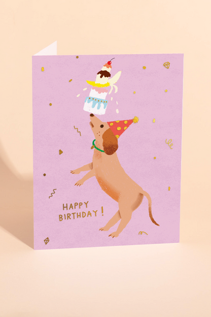 Party Dog Birthday Card
