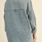 Denim Snap Button Shacket