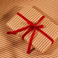 Christmas Tree Toffee Stripe Double Sided Gift Wrap | Roll of 3 Sheets