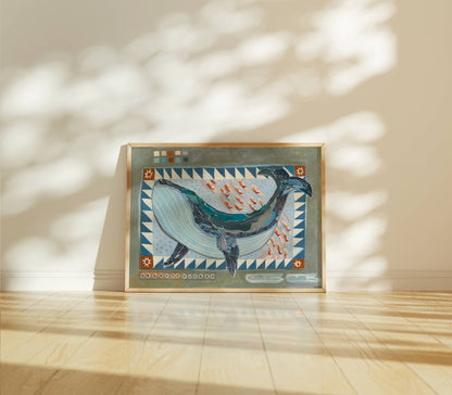 Whale Art Print | 8 x 10