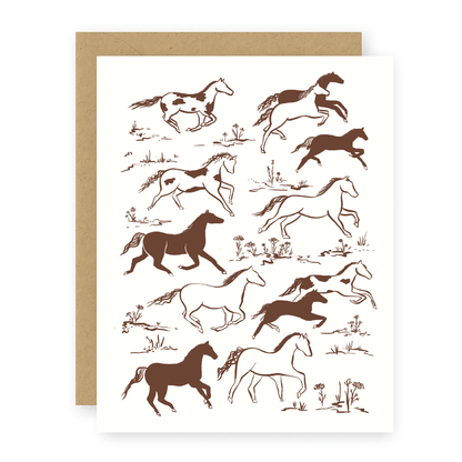 Wild Horses Card