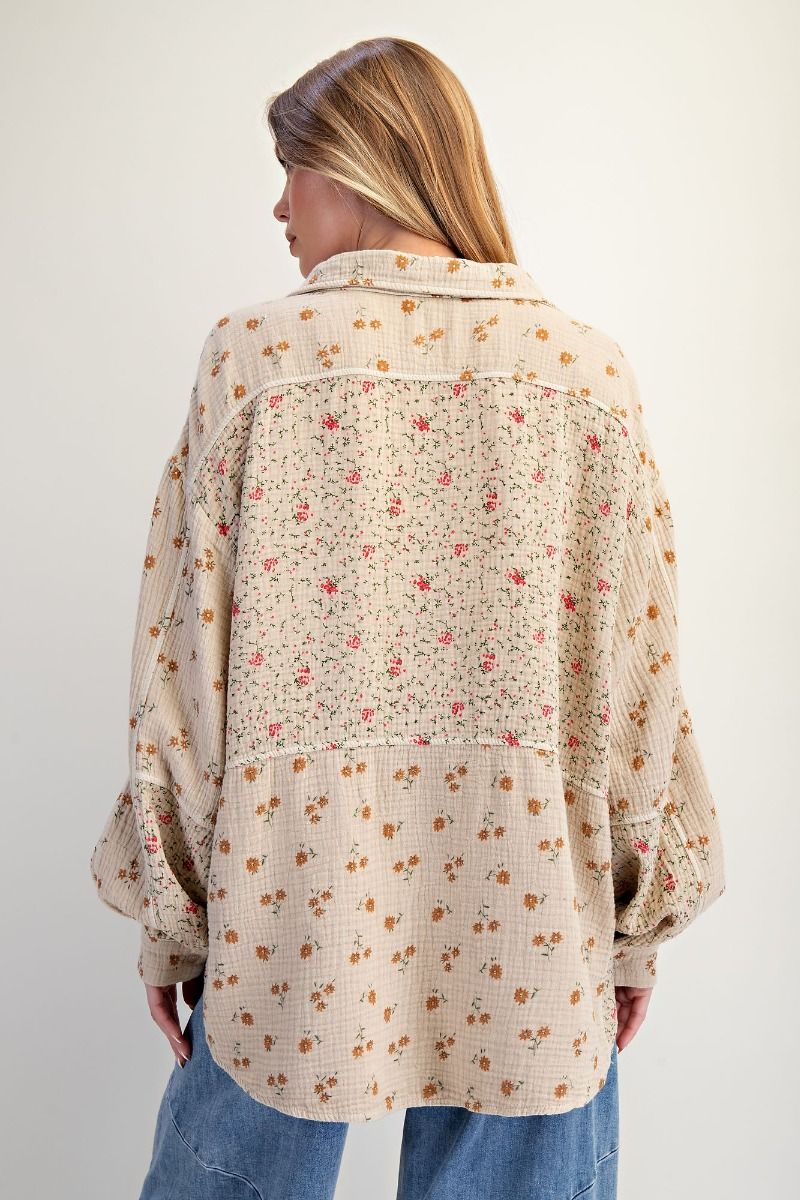 Florals For Spring Oversized Top | Extended