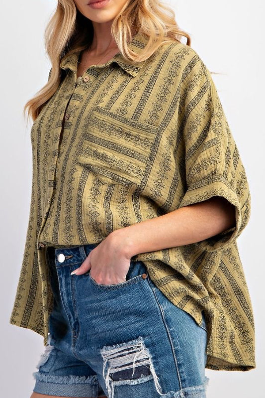 Long Weekend Top | Olive | Extended