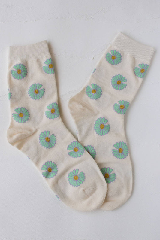 Dazy Baby Crew Socks | Cream