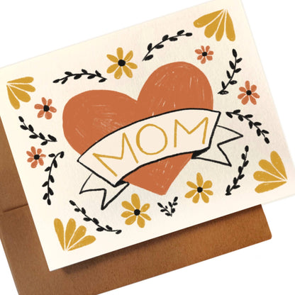 Mom Classic Heart Card