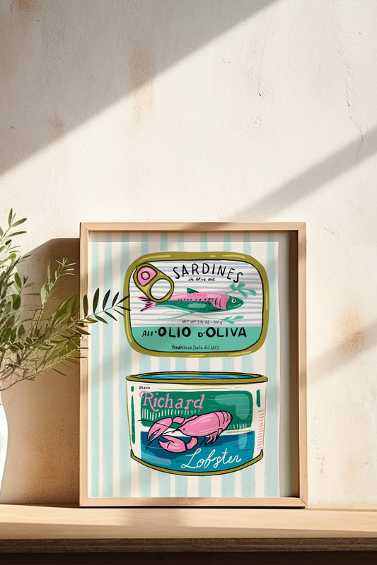 Coastal Cans Giclée Art Print | 8" x 10"