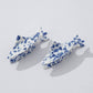 Coastal Blue Floral Fish Hair Claw